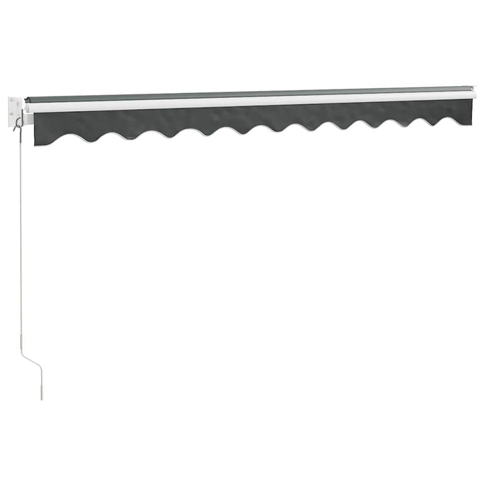 Copertină retractabilă, antracit, 3,5x2,5 m, textil și aluminiu - WALTI WALTI