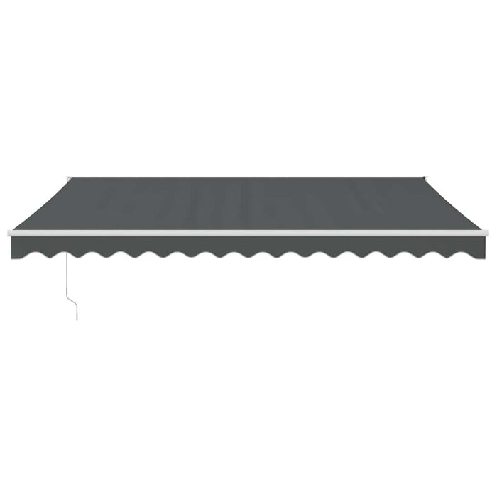 Copertină retractabilă, antracit, 4,5x3 m, textil și aluminiu WALTI