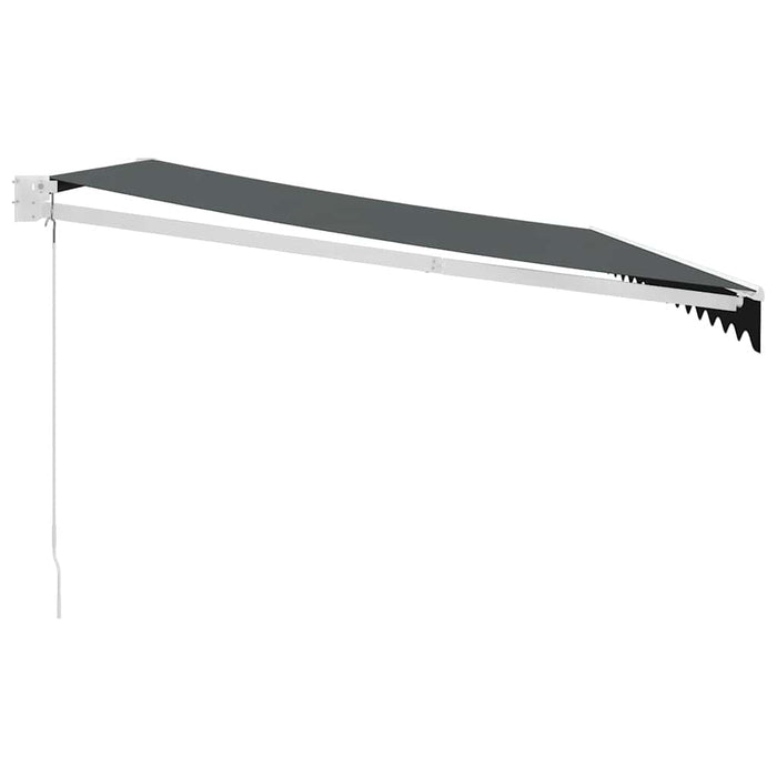 Copertină retractabilă, antracit, 4,5x3 m, textil și aluminiu WALTI