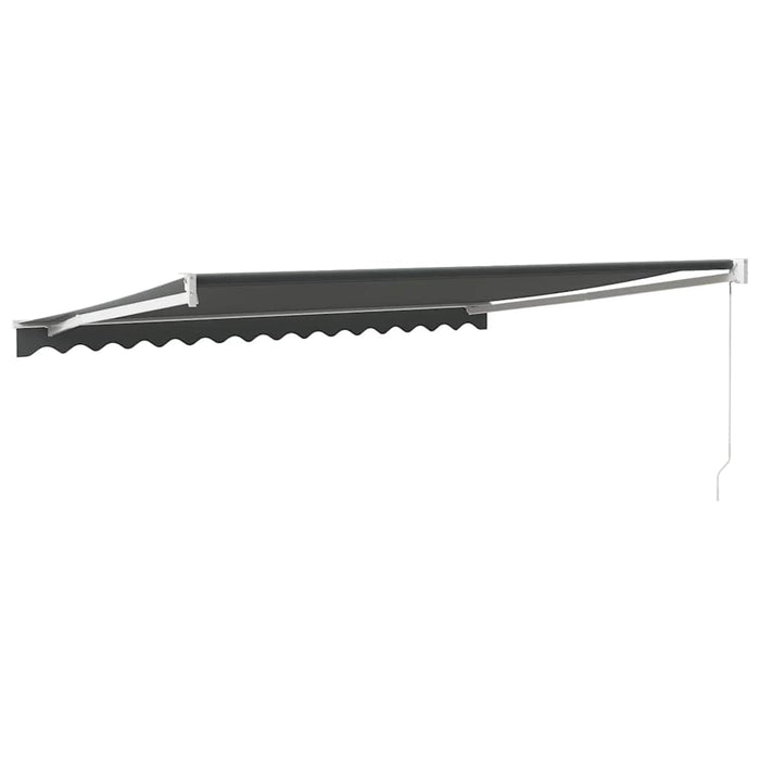 Copertină retractabilă, antracit, 4,5x3 m, textil și aluminiu WALTI