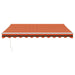Copertină retractabilă portocaliu/maro 3x2,5 m, textil/aluminiu - WALTI WALTI