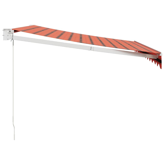 Copertină retractabilă portocaliu/maro 3x2,5 m, textil/aluminiu - WALTI WALTI