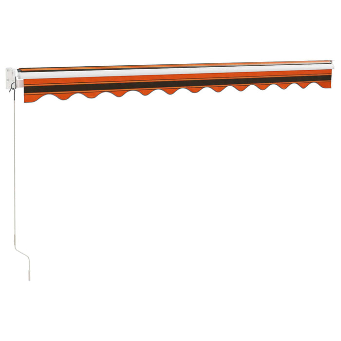 Copertină retractabilă portocaliu/maro 3x2,5 m, textil/aluminiu - WALTI WALTI