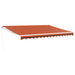Copertină retractabilă portocaliu/maro 4,5x3 m, textil/aluminiu - WALTI WALTI