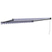 Copertină retractabilă albastru/alb, 4,5x3 m, textil/aluminiu - WALTI WALTI