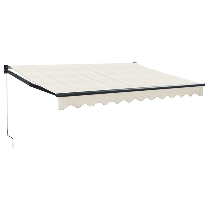 Copertină retractabilă, crem, 3,5x2,5 m, textil și aluminiu - WALTI WALTI
