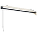 Copertină retractabilă, crem, 3,5x2,5 m, textil și aluminiu - WALTI WALTI