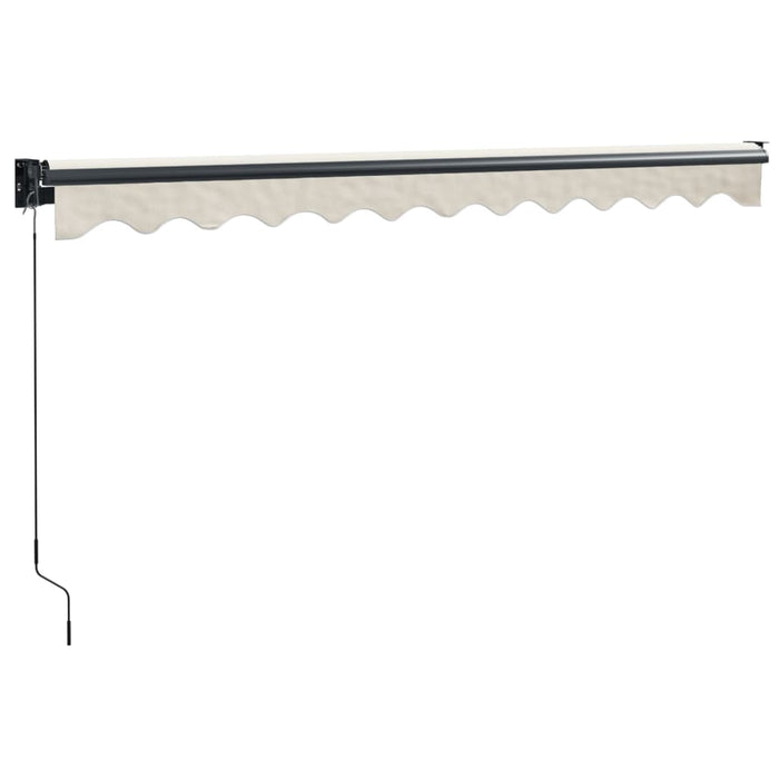 Copertină retractabilă, crem, 3,5x2,5 m, textil și aluminiu - WALTI WALTI