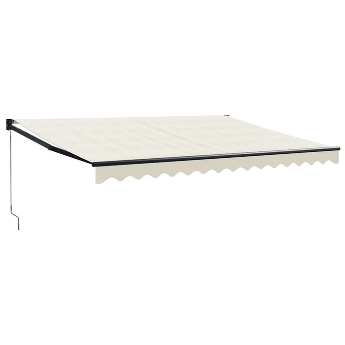 Copertină retractabilă, crem, 4x3 m, textil și aluminiu - WALTI WALTI