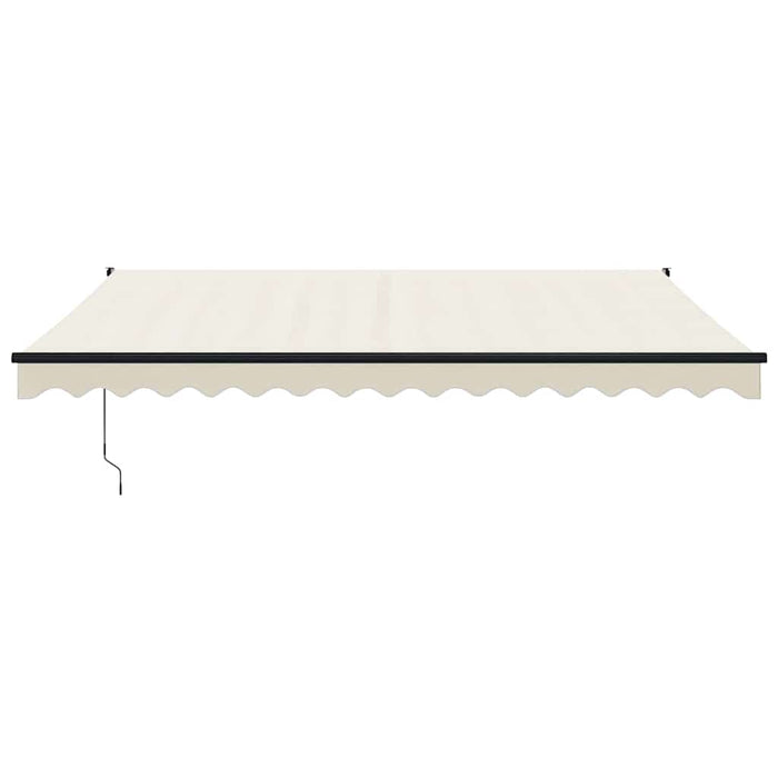 Copertină retractabilă, crem, 4x3 m, textil și aluminiu - WALTI WALTI