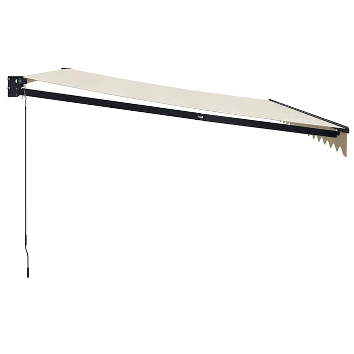 Copertină retractabilă, crem, 4x3 m, textil și aluminiu - WALTI WALTI