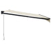 Copertină retractabilă, crem, 4x3 m, textil și aluminiu - WALTI WALTI