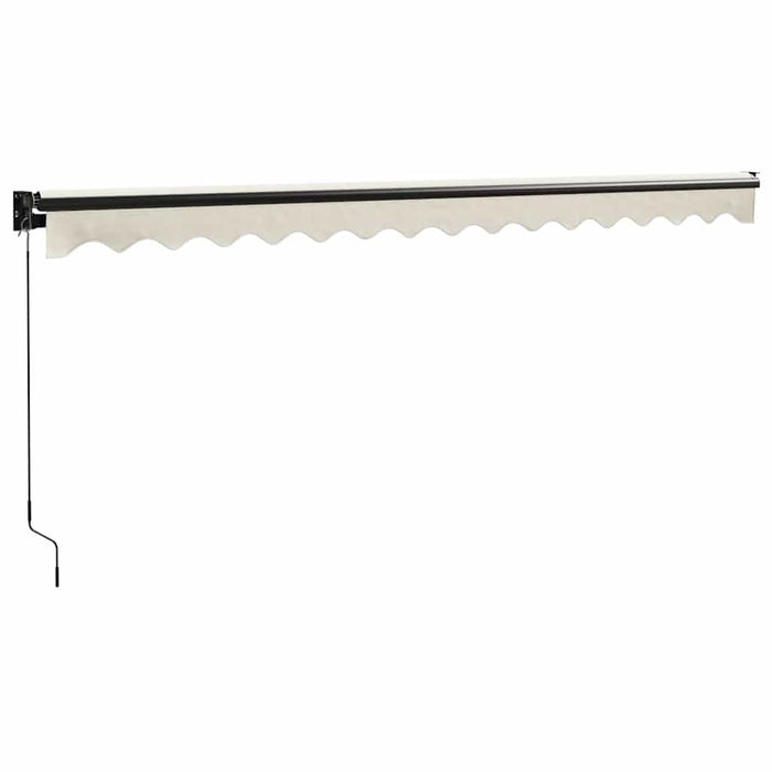 Copertină retractabilă, crem, 4x3 m, textil și aluminiu - WALTI WALTI