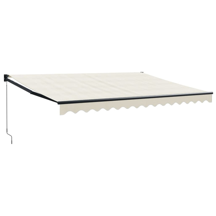 Copertină retractabilă, crem, 4,5x3 m, textil și aluminiu - WALTI WALTI