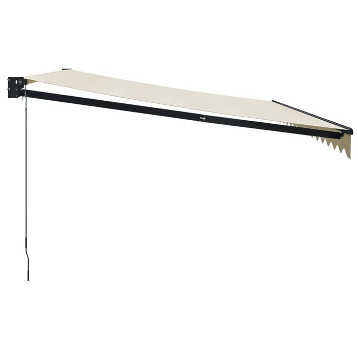 Copertină retractabilă, crem, 4,5x3 m, textil și aluminiu - WALTI WALTI