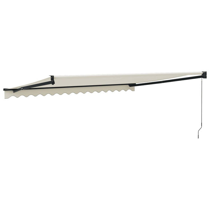 Copertină retractabilă, crem, 4,5x3 m, textil și aluminiu - WALTI WALTI