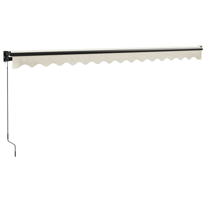 Copertină retractabilă, crem, 4,5x3 m, textil și aluminiu - WALTI WALTI
