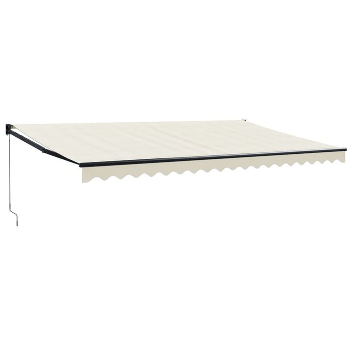 Copertină retractabilă, crem, 5x3 m, textil și aluminiu - WALTI WALTI