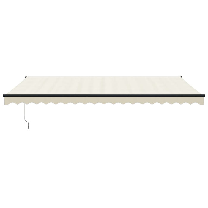 Copertină retractabilă, crem, 5x3 m, textil și aluminiu - WALTI WALTI