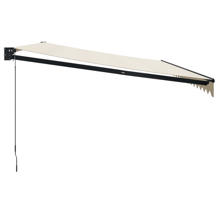 Copertină retractabilă, crem, 5x3 m, textil și aluminiu - WALTI WALTI