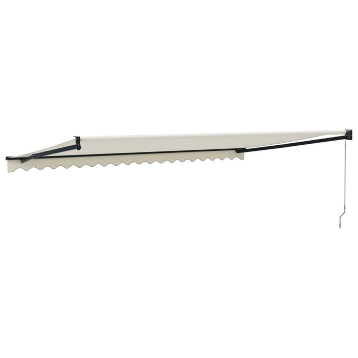 Copertină retractabilă, crem, 5x3 m, textil și aluminiu - WALTI WALTI