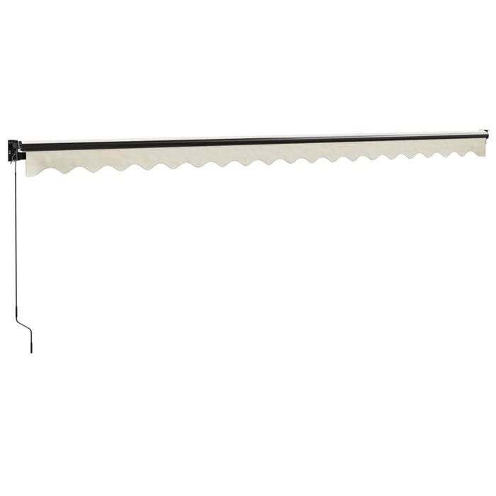Copertină retractabilă, crem, 5x3 m, textil și aluminiu - WALTI WALTI