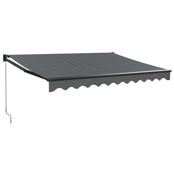 Copertină retractabilă, antracit, 3x2,5 m, textil și aluminiu - WALTI WALTI