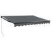 Copertină retractabilă, antracit, 3x2,5 m, textil și aluminiu - WALTI WALTI