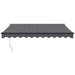 Copertină retractabilă, antracit, 3x2,5 m, textil și aluminiu - WALTI WALTI