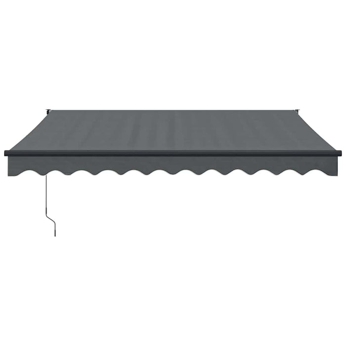 Copertină retractabilă, antracit, 3,5x2,5 m, textil și aluminiu WALTI