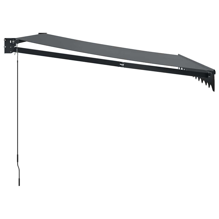 Copertină retractabilă, antracit, 3,5x2,5 m, textil și aluminiu WALTI