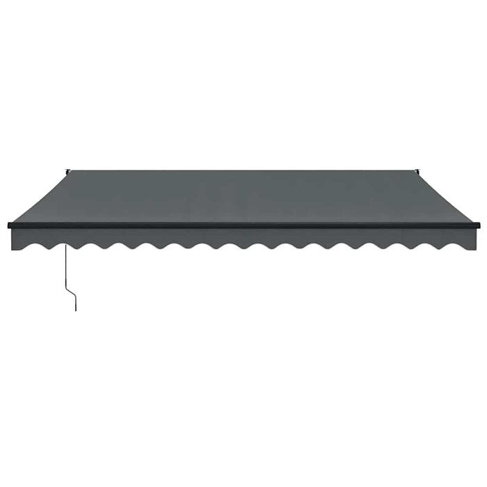 Copertină retractabilă, antracit, 4x3 m, textil și aluminiu - WALTI WALTI