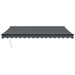 Copertină retractabilă, antracit, 4x3 m, textil și aluminiu - WALTI WALTI