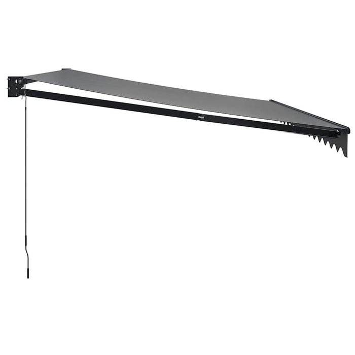 Copertină retractabilă, antracit, 4x3 m, textil și aluminiu - WALTI WALTI