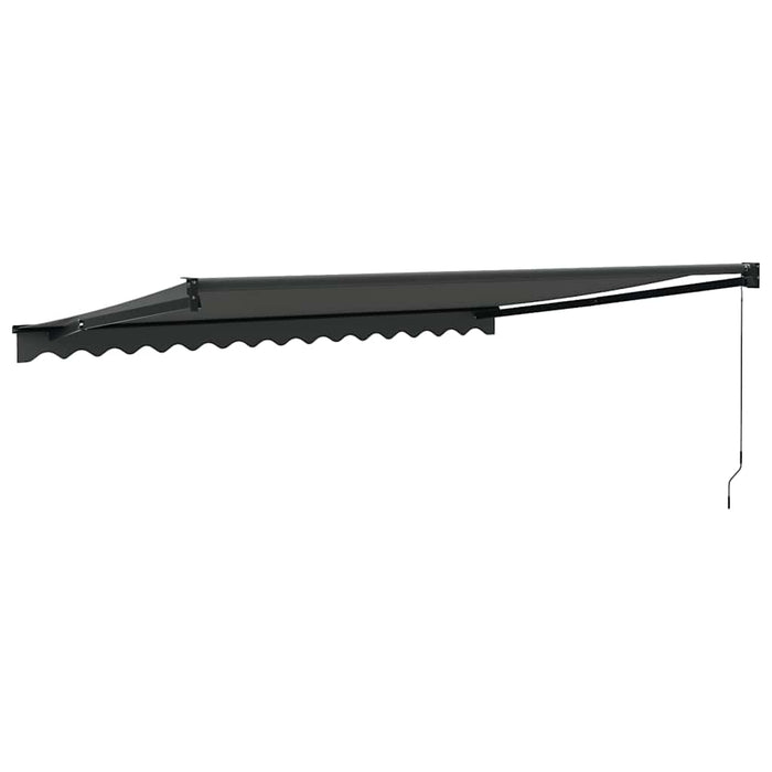 Copertină retractabilă, antracit, 4x3 m, textil și aluminiu - WALTI WALTI