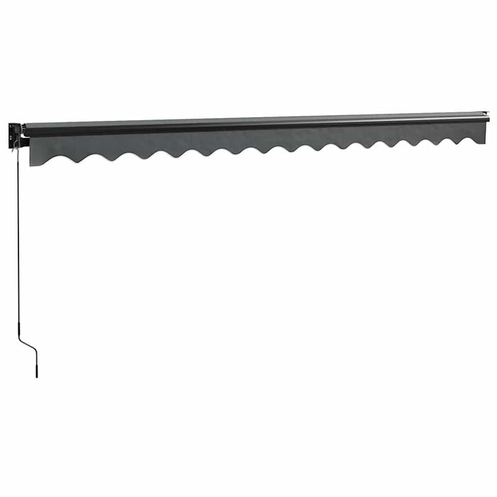 Copertină retractabilă, antracit, 4x3 m, textil și aluminiu - WALTI WALTI