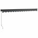 Copertină retractabilă, antracit, 4x3 m, textil și aluminiu - WALTI WALTI