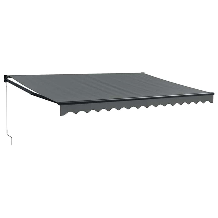 Copertină retractabilă, antracit, 4,5x3 m, textil și aluminiu - WALTI WALTI