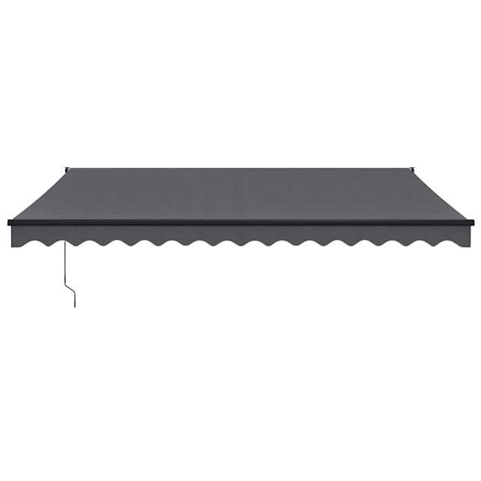 Copertină retractabilă, antracit, 4,5x3 m, textil și aluminiu - WALTI WALTI