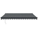 Copertină retractabilă, antracit, 4,5x3 m, textil și aluminiu - WALTI WALTI