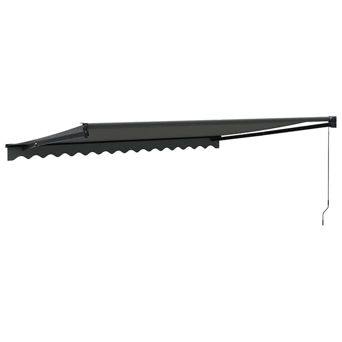 Copertină retractabilă, antracit, 4,5x3 m, textil și aluminiu - WALTI WALTI