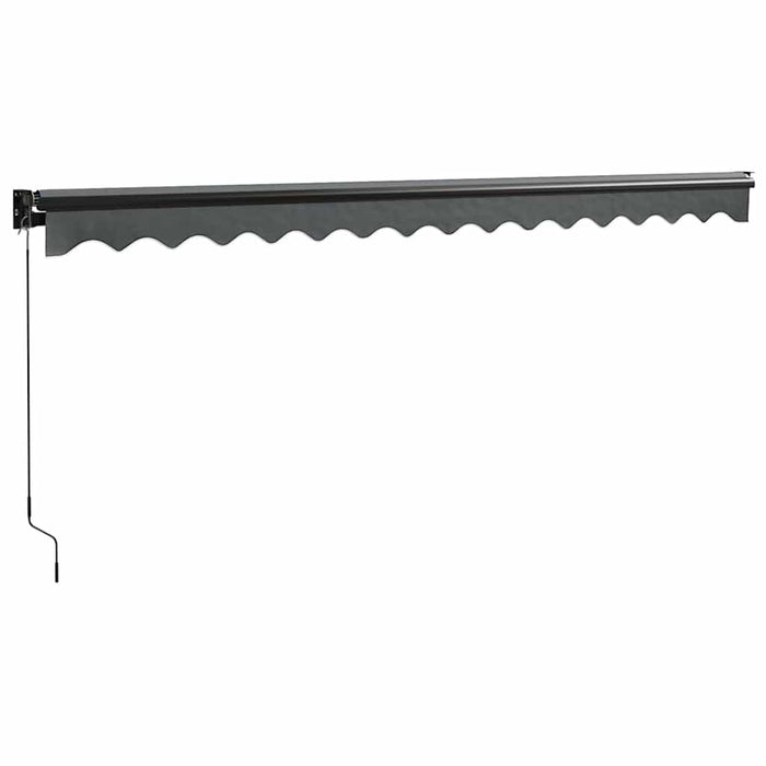 Copertină retractabilă, antracit, 4,5x3 m, textil și aluminiu - WALTI WALTI