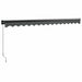 Copertină retractabilă, antracit, 4,5x3 m, textil și aluminiu - WALTI WALTI