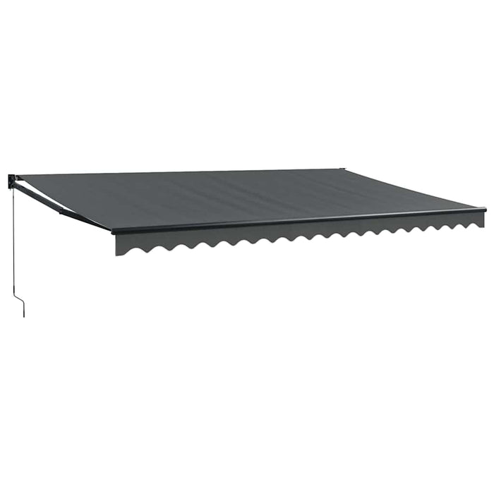 Copertină retractabilă, antracit, 5x3 m, textil și aluminiu - WALTI WALTI