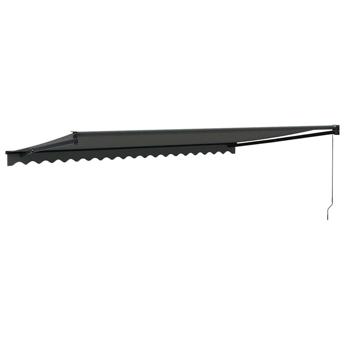 Copertină retractabilă, antracit, 5x3 m, textil și aluminiu - WALTI WALTI