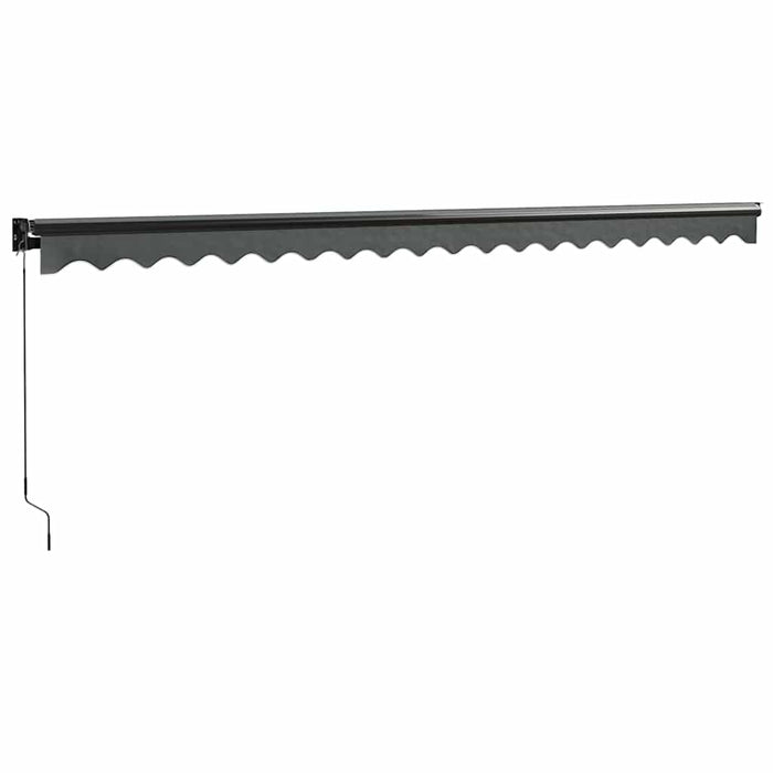 Copertină retractabilă, antracit, 5x3 m, textil și aluminiu - WALTI WALTI