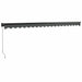 Copertină retractabilă, antracit, 5x3 m, textil și aluminiu - WALTI WALTI