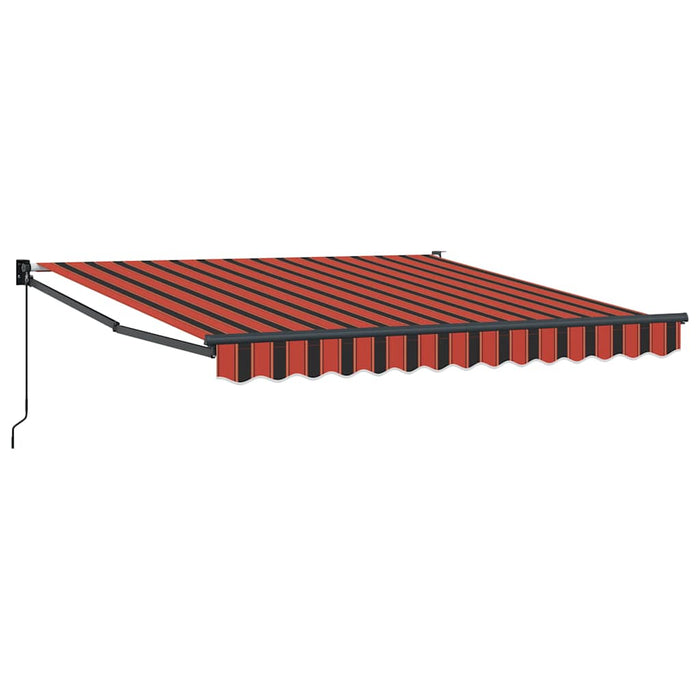 Copertină retractabilă portocaliu/maro 3x2,5 m, textil/aluminiu - WALTI WALTI
