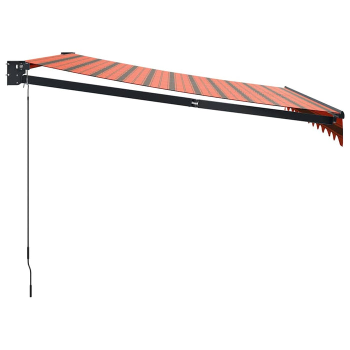 Copertină retractabilă portocaliu/maro 3x2,5 m, textil/aluminiu - WALTI WALTI