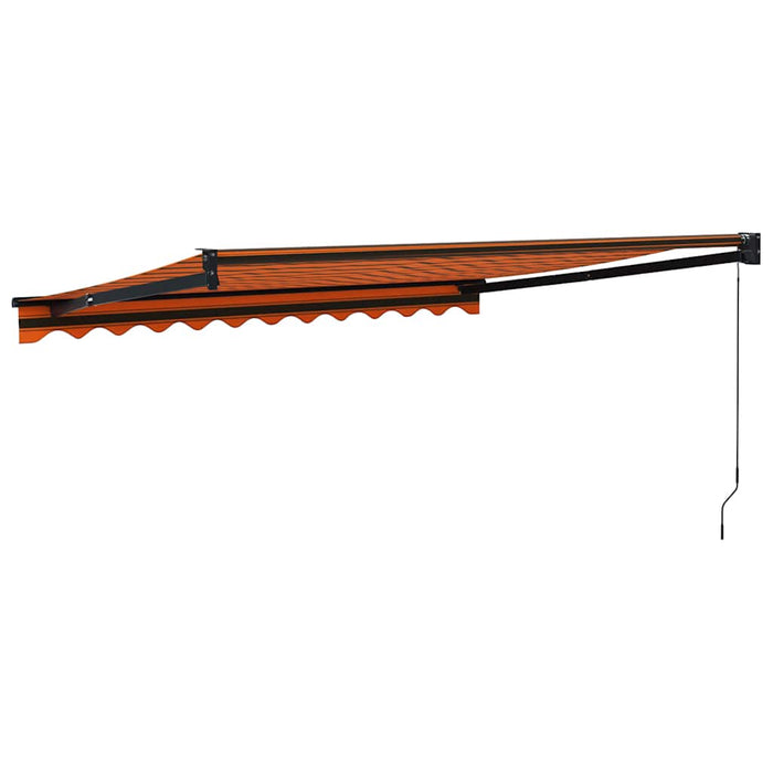 Copertină retractabilă portocaliu/maro 3x2,5 m, textil/aluminiu - WALTI WALTI